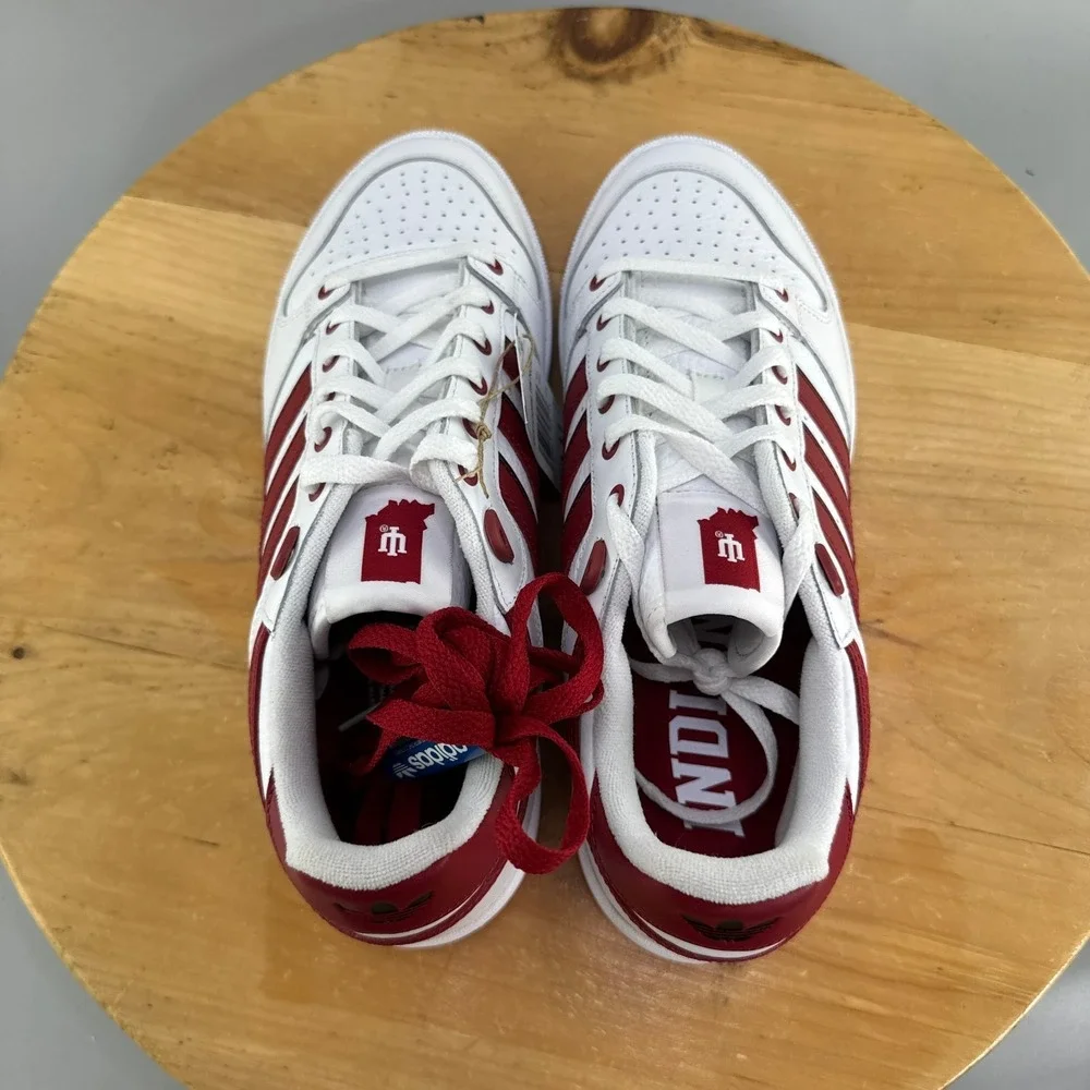 Adidas Centennial RM NCAA Indiana Hoosiers Mens Size 10 Sneakers Shoes White NEW
